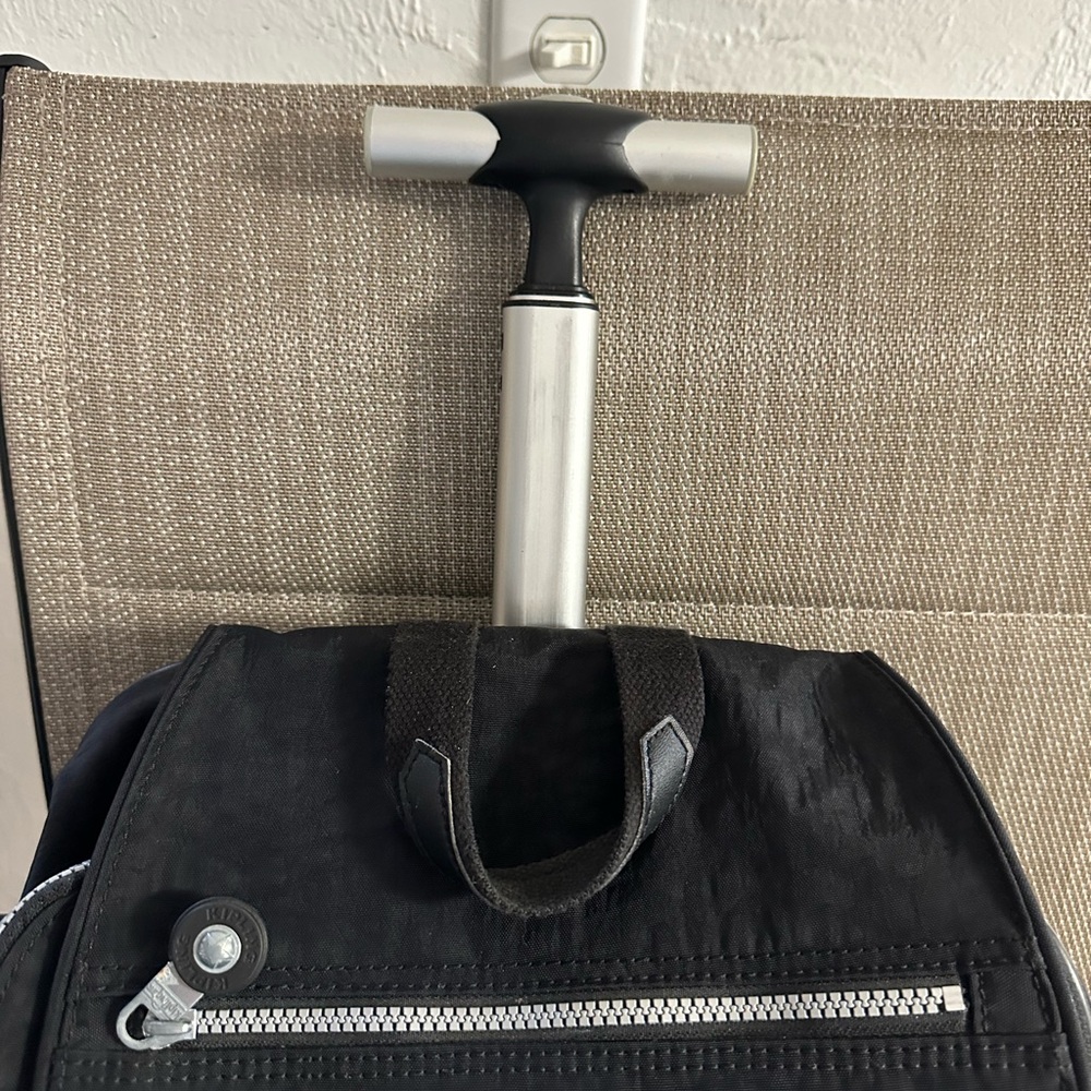 Kipling Black Backpack With Embossed Design - image 3